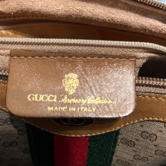 Gucci Vintage Sherry Line Monogram Coated Bag - Picture 5 of 9